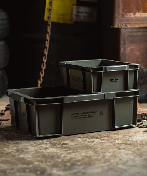 GORDON MILLER（ゴードンミラー）の「GORDON MILLER（ゴードンミラー） ファクトリーコンテナ No.13（収納グッズ・メンズ・オリーブドラブ・ONE SIZE）」の20枚目の写真