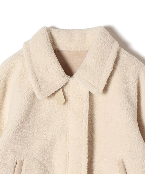 SHIPS（シップス）の「リバーシブルフェイクムートンブルゾン◇（ムートンコート・レディース・ブラウン/オフホワイト・38/36）」の5枚目の写真