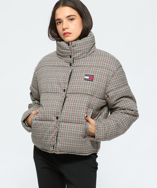 tommy jeans（トミー ジーンズ）の「フラッグロゴチェックパッファ 
