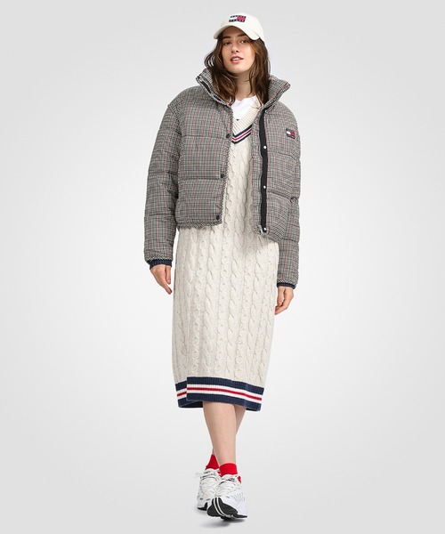 tommy jeans（トミー ジーンズ）の「フラッグロゴチェックパッファ 