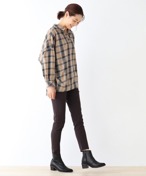 DRESKIP(ドレスキップ)の「◆ショートウェスタンブーツ(ブーツ・レディース・ブラック/ダークブラウン・35/45)」の3枚目の写真