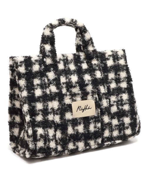 atmos pink（アトモスピンク）の「atmos pink RIEHATA × atmospink ビッグ ボアバッグ【SP】（トートバッグ・レディース・レッド/ブラック・FREE）」の12枚目の写真