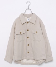 【AND YUA ANY】ダブルポケット中綿シャツ/215030