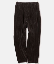 パンツ ATON SUVIN CORDUROY EASY WIDE PANTS 04 Aton Suvin Corduroy Easy Wide Pants in Charcoal Gray
