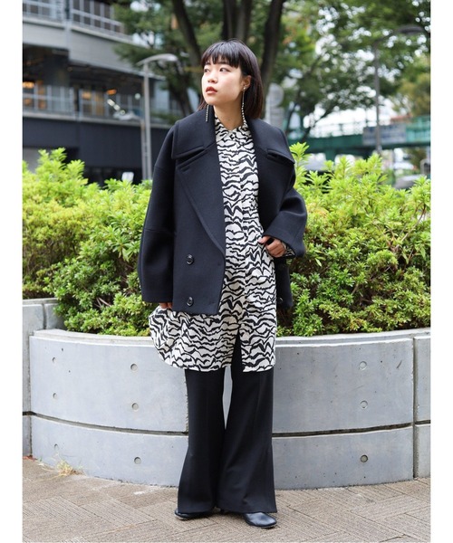 journal standard L'essage(ジャーナルスタンダードレサージュ)の「ZEEBRA プリントワンピース◆(シャツワンピース・レディース・ナチュラル・フリー)」の22枚目の写真