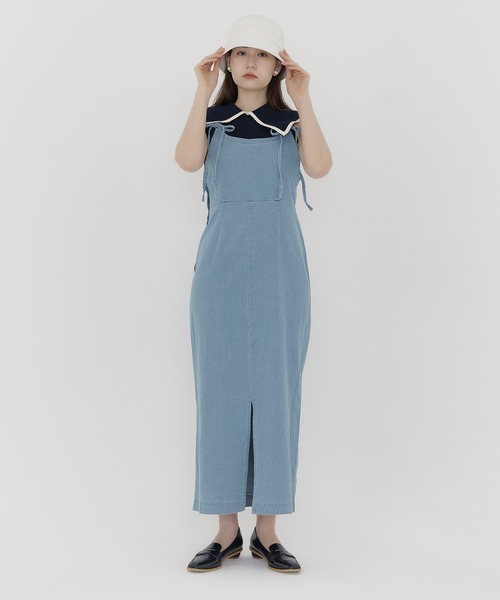 ティーナジョジュン　ワンピース TINA：JOJUN(ティーナジョジュン)の「前後2WAY Iラインキャミ