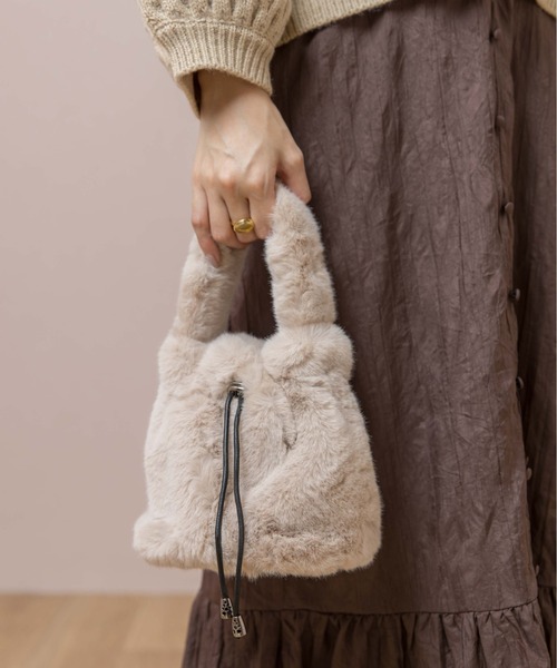 flower(フラワー)の「ドワーフバッグ(ハンドバッグ・レディース・アイボリー/ベージュ・FREE)」の9枚目の写真