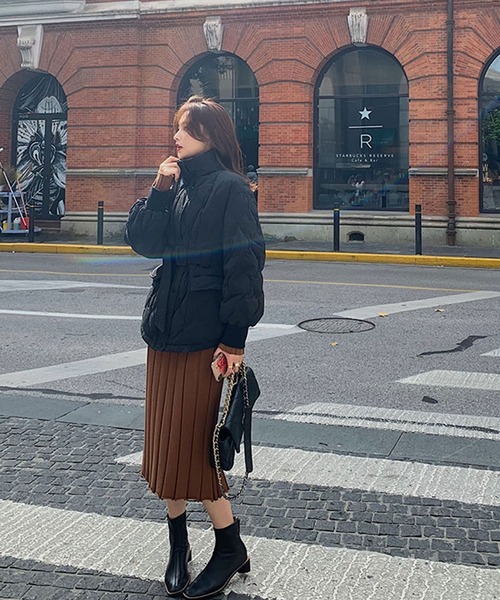 VitaFelice(ヴィータフェリーチェ)の「キルティンジャケット(その他アウター・レディース・ブラック・L/M)」の5枚目の写真