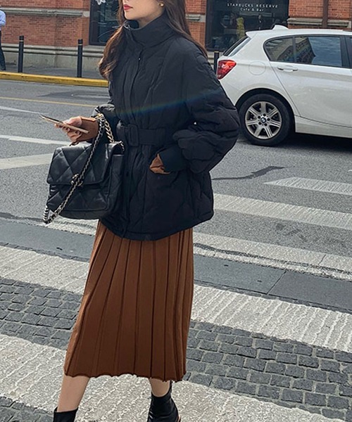 VitaFelice(ヴィータフェリーチェ)の「キルティンジャケット(その他アウター・レディース・ブラック・L/M)」の7枚目の写真