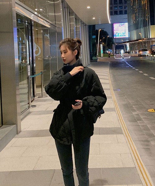 VitaFelice(ヴィータフェリーチェ)の「キルティンジャケット(その他アウター・レディース・ブラック・L/M)」の8枚目の写真