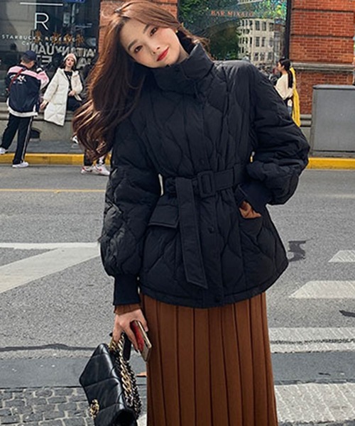 VitaFelice(ヴィータフェリーチェ)の「キルティンジャケット(その他アウター・レディース・ブラック・L/M)」の9枚目の写真