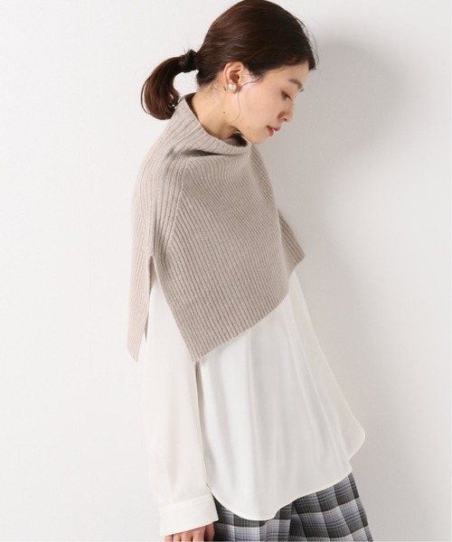 IENA（イエナ）の「ウォッシャブルラクーンMIX スヌード（ネックウォーマー/スヌード・レディース・チャコールグレー/アイボリー/ベージュ・FREE）」の3枚目の写真