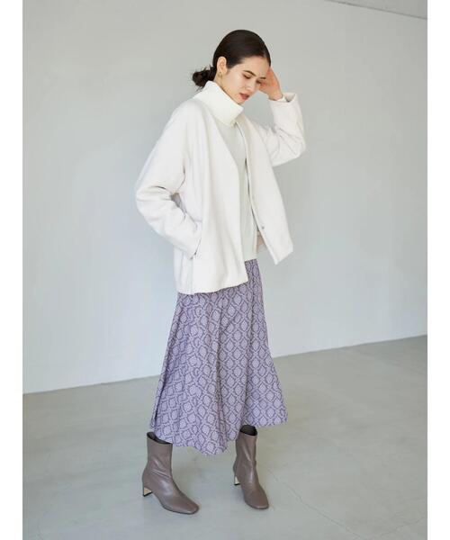 YECCA VECCA（イェッカヴェッカ）の「・フリースボンディングコーディガン＊（その他アウター・レディース・チャコールグレー/オフホワイト/カーキ・FREE）」の14枚目の写真