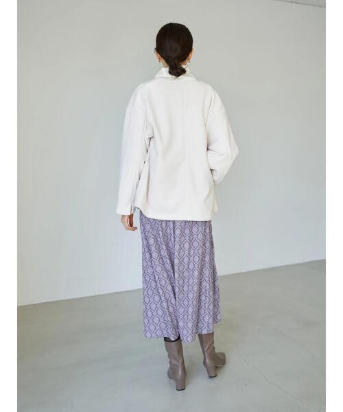 YECCA VECCA（イェッカヴェッカ）の「・フリースボンディングコーディガン＊（その他アウター・レディース・チャコールグレー/オフホワイト/カーキ・FREE）」の16枚目の写真