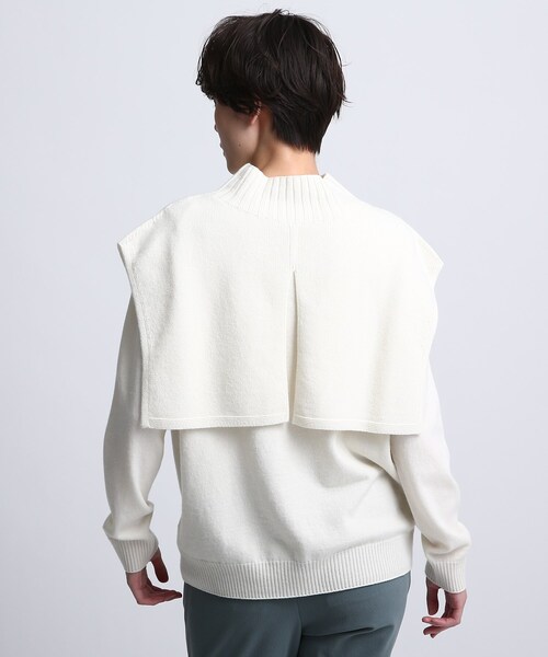 INDIVI(インディヴィ)の「◆【2点セット/日本製/洗える】ショートベストレイヤードニット(アンサンブル・レディース・オフホワイト/オレンジ/ベージュ系その他2・38)」の14枚目の写真