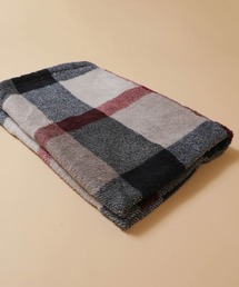美品【クレストブリッジ ブラックレーベル】チェック柄 ひざ掛け ボアブランケット 美品【クレストブリッジ ブラックレーベル】チェック柄 ひざ掛け