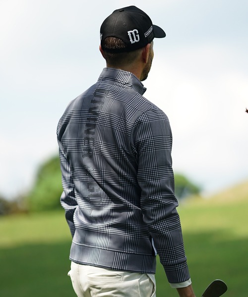 DIVINER GOLF】グレンチェック/チドリ スタンドジャケット