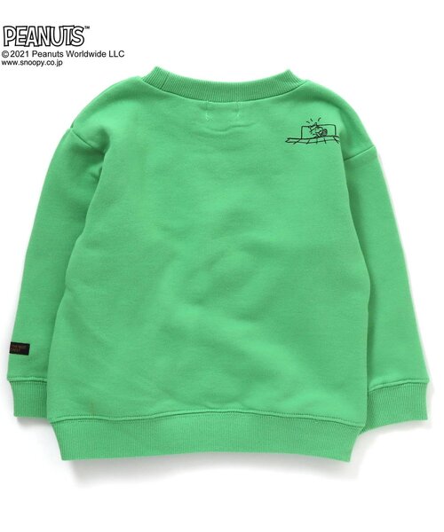 【希少】シークエンズ × ピーナッツ コラボ スウェット グリーン Mサイズ★ ピーナッツ PEANUTS レディース スウェットトレーナー
