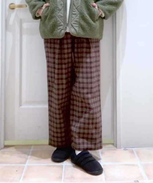 studio CLIP（スタディオクリップ）の「チェックアソートイージーパンツ（その他パンツ・レディース・レッド/ブルー/その他1/その他2/その他3・FREE）」の5枚目の写真
