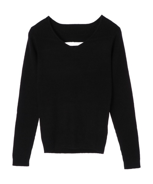 DURAS(デュラス)の「2WAYカッティングニットトップス(ニット/セーター・レディース・ベージュ/ワインレッド/ホワイト/ブラック・FREE)」の18枚目の写真