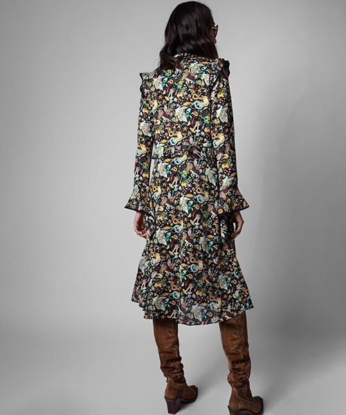 ZADIG&VOLTAIRE（ザディグ　エ　ヴォルテール）の「ROSIER PLISSE PARTY CIRCUS（ワンピース・レディース・ブラック・XS/S/M）」の3枚目の写真