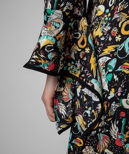 ZADIG&VOLTAIRE（ザディグ　エ　ヴォルテール）の「ROSIER PLISSE PARTY CIRCUS（ワンピース・レディース・ブラック・XS/S/M）」の5枚目の写真