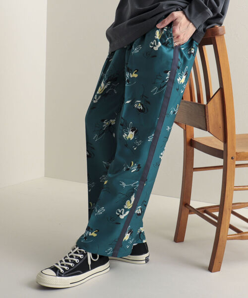 GLOSTER（グロスター）の「【GLOSTER/グロスター】Longchamp ヴィンテージプリント イージーパンツ フレアパンツ（その他パンツ・メンズ・ブラック系その他4/ベージュ系その他3/グリーン系その他2・MEDIUM/LARGE）」の3枚目の写真