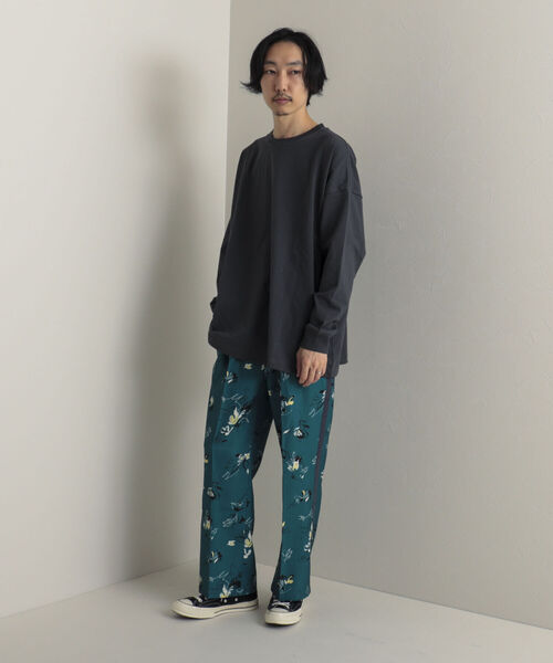 GLOSTER（グロスター）の「【GLOSTER/グロスター】Longchamp ヴィンテージプリント イージーパンツ フレアパンツ（その他パンツ・メンズ・ブラック系その他4/ベージュ系その他3/グリーン系その他2・MEDIUM/LARGE）」の11枚目の写真