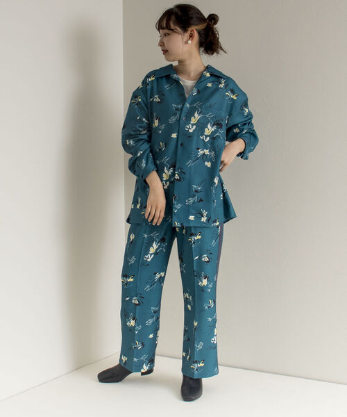 GLOSTER（グロスター）の「【GLOSTER/グロスター】Longchamp ヴィンテージプリント イージーパンツ フレアパンツ（その他パンツ・メンズ・ブラック系その他4/ベージュ系その他3/グリーン系その他2・MEDIUM/LARGE）」の21枚目の写真