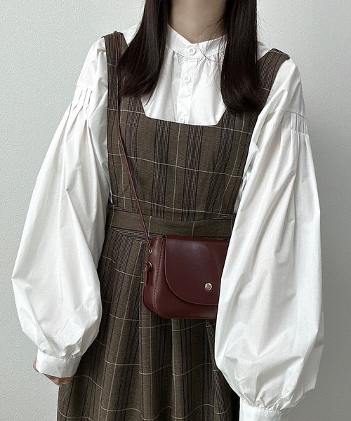 Cham.（チャム）の「チェックワンピース（ワンピース・レディース・ブラウン・F）」の13枚目の写真