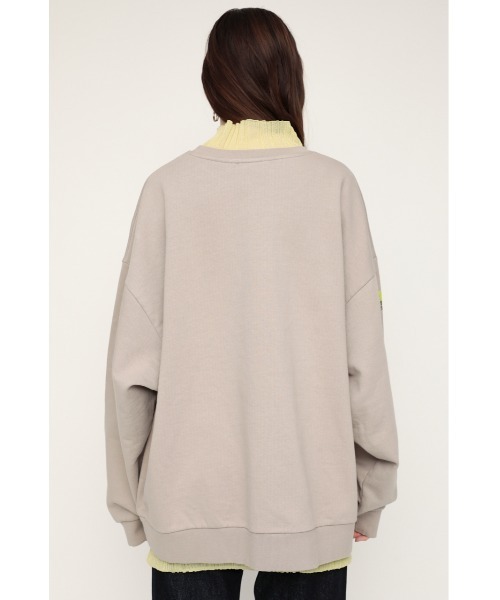 SLY（スライ）の「2 COLOR PHOTO SW/２カラーフォトスウェット（スウェット・レディース・ブラック/ホワイト/グレー・FREE）」の22枚目の写真