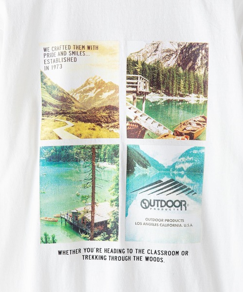 OUTDOOR PRODUCTS APPAREL(アウトドアプロダクツアパレル)の「【OUTDOOR PRODUCTS/アウトドアプロダクツ】USAコットン CAMPモチーフロンT バックプリント(Tシャツ/カットソー・メンズ・ブルー系その他/ホワイト/ブラック/カーキ/ベージュ/ホワイト系その他・MEDIUM/X-LARGE/LARGE/SMALL)」の22枚目の写真
