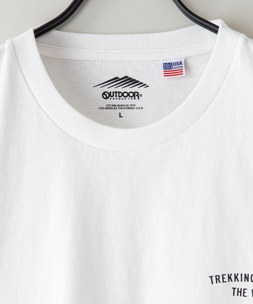 OUTDOOR PRODUCTS APPAREL(アウトドアプロダクツアパレル)の「【OUTDOOR PRODUCTS/アウトドアプロダクツ】USAコットン CAMPモチーフロンT バックプリント(Tシャツ/カットソー・メンズ・ブルー系その他/ホワイト/ブラック/カーキ/ベージュ/ホワイト系その他・MEDIUM/X-LARGE/LARGE/SMALL)」の19枚目の写真