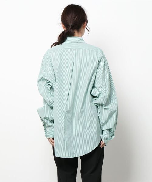 THE SHINZONE(ザ シンゾーン)の「STRIPE DADDY SHIRTS(シャツ/ブラウス・レディース・グリーン/レッド/ブラック・REGULAR)」の5枚目の写真