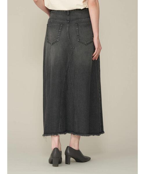 AMERICAN HOLIC（アメリカンホリック）の「デニムＡラインスカート（デニムスカート・レディース・グレー/ライトインディゴブルー・S/M/L）」の5枚目の写真