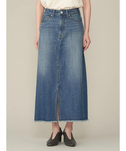 AMERICAN HOLIC（アメリカンホリック）の「デニムＡラインスカート（デニムスカート・レディース・グレー/ライトインディゴブルー・S/M/L）」の7枚目の写真