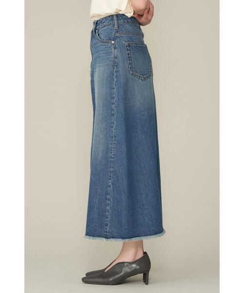 AMERICAN HOLIC（アメリカンホリック）の「デニムＡラインスカート（デニムスカート・レディース・グレー/ライトインディゴブルー・S/M/L）」の8枚目の写真