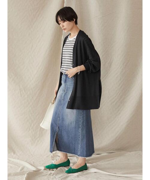 AMERICAN HOLIC（アメリカンホリック）の「デニムＡラインスカート（デニムスカート・レディース・グレー/ライトインディゴブルー・S/M/L）」の14枚目の写真