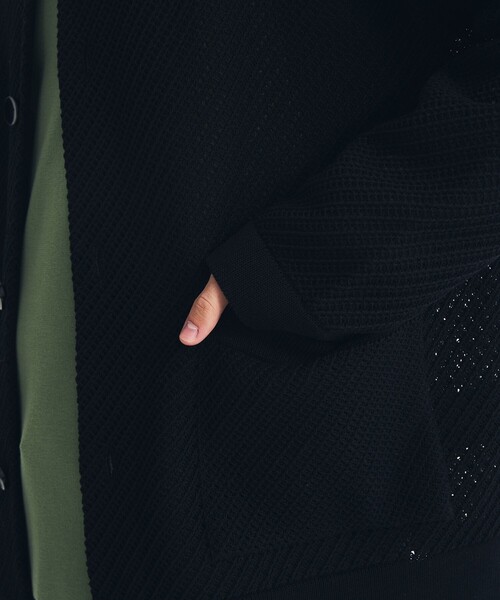 LiNoH（リノー）の「MESH KNIT SHIRT JACKET（カーディガン/ボレロ