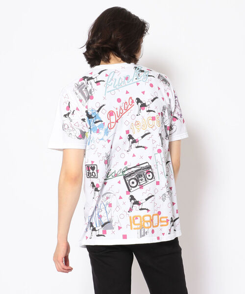Kare/ME(カーミー)の「Kare/ME(カーミー)1980総柄Tシャツ(Tシャツ/カットソー・メンズ・ホワイト/ピンク/ベージュ・LARGE/MEDIUM)」の5枚目の写真