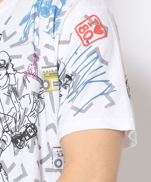 Kare/ME(カーミー)の「Kare/ME(カーミー)1980総柄Tシャツ(Tシャツ/カットソー・メンズ・ホワイト/ピンク/ベージュ・LARGE/MEDIUM)」の10枚目の写真