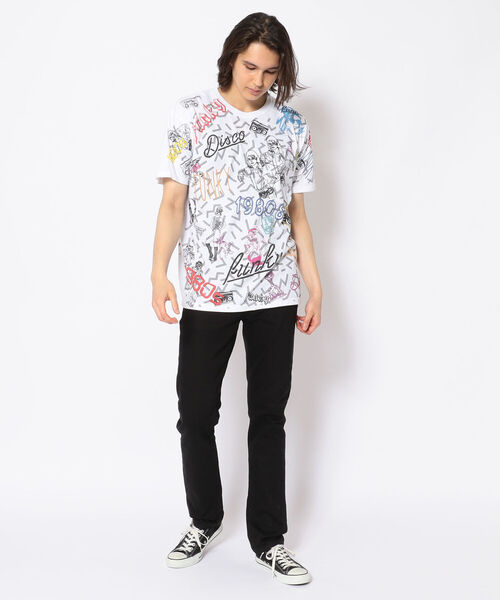 Kare/ME(カーミー)の「Kare/ME(カーミー)1980総柄Tシャツ(Tシャツ/カットソー・メンズ・ホワイト/ピンク/ベージュ・LARGE/MEDIUM)」の6枚目の写真