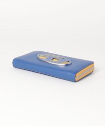 入手困難✨ ディーゼル オーロラ 折財布 デカロゴ エナメル ブルー系 フルラ FURLA 二つ折り財布 カメリア グリーン ブルー