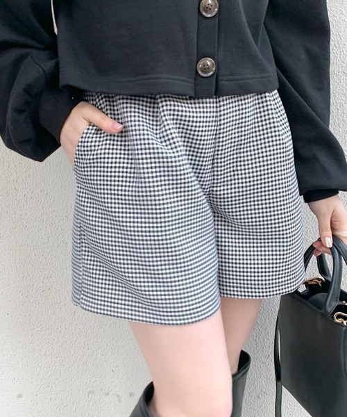 OLIVE des OLIVE（オリーブデオリーブ）の「ハイウエストショートパンツ（その他パンツ・レディース・オフホワイト/グレー/ブラック・FREE）」の8枚目の写真