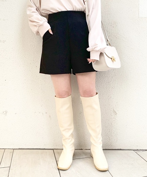 OLIVE des OLIVE（オリーブデオリーブ）の「ハイウエストショートパンツ（その他パンツ・レディース・オフホワイト/グレー/ブラック・FREE）」の13枚目の写真