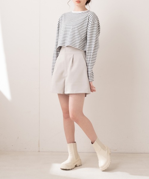 OLIVE des OLIVE（オリーブデオリーブ）の「ハイウエストショートパンツ（その他パンツ・レディース・オフホワイト/グレー/ブラック・FREE）」の9枚目の写真