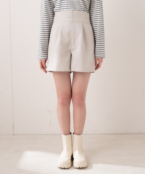 OLIVE des OLIVE（オリーブデオリーブ）の「ハイウエストショートパンツ（その他パンツ・レディース・オフホワイト/グレー/ブラック・FREE）」の16枚目の写真