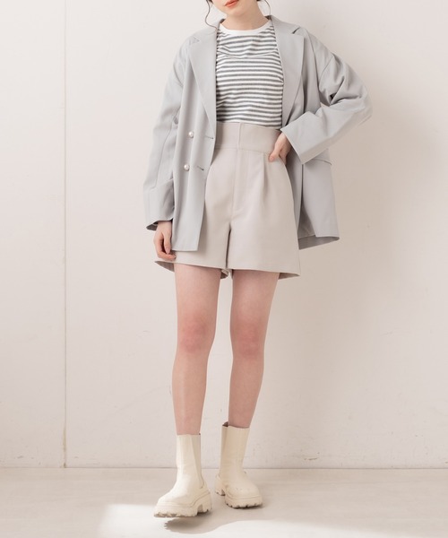 OLIVE des OLIVE（オリーブデオリーブ）の「ハイウエストショートパンツ（その他パンツ・レディース・オフホワイト/グレー/ブラック・FREE）」の12枚目の写真