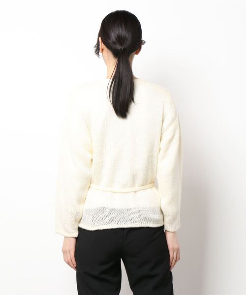 flower（フラワー）の「エアリーニットカーディガン（カーディガン/ボレロ・レディース・パープル/アイボリー・FREE）」の11枚目の写真