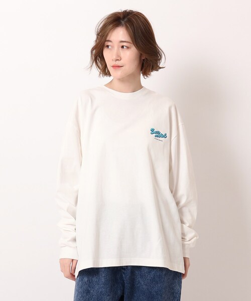BASECONTROL(ベースコントロール)の「◆コットン天竺 ロゴグラフィックバリエーション ロンT(Tシャツ/カットソー・レディース・ブラック/アイボリー/ダークグレー/グレー系その他/グレー系その他2/ブラック系/ブラック系1/アイボリー系/アイボリー系1・99)」の10枚目の写真